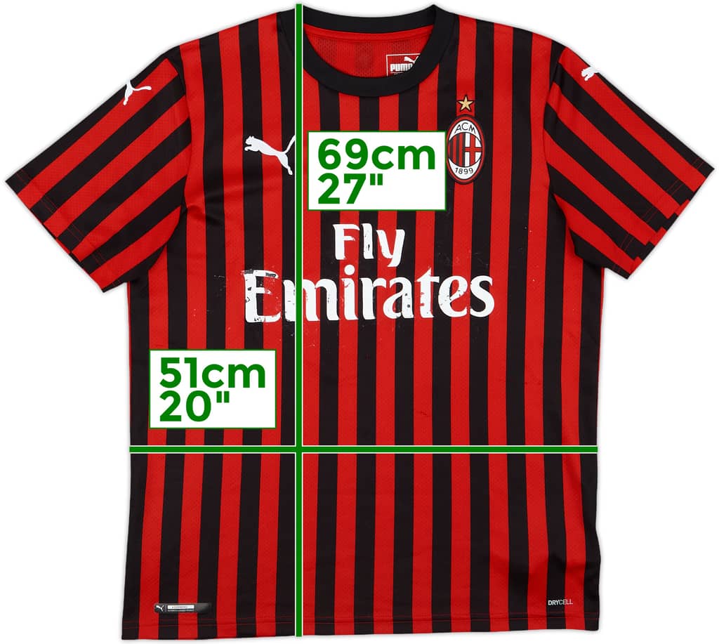 2019-20 AC Milan Home Shirt - 4/10 - (XL.Boys)