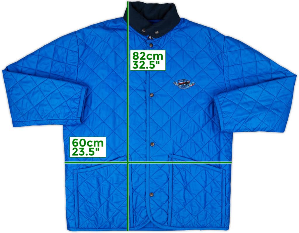 1992-94 Sampdoria Asics Quilted Jacket - 8/10 - (L)