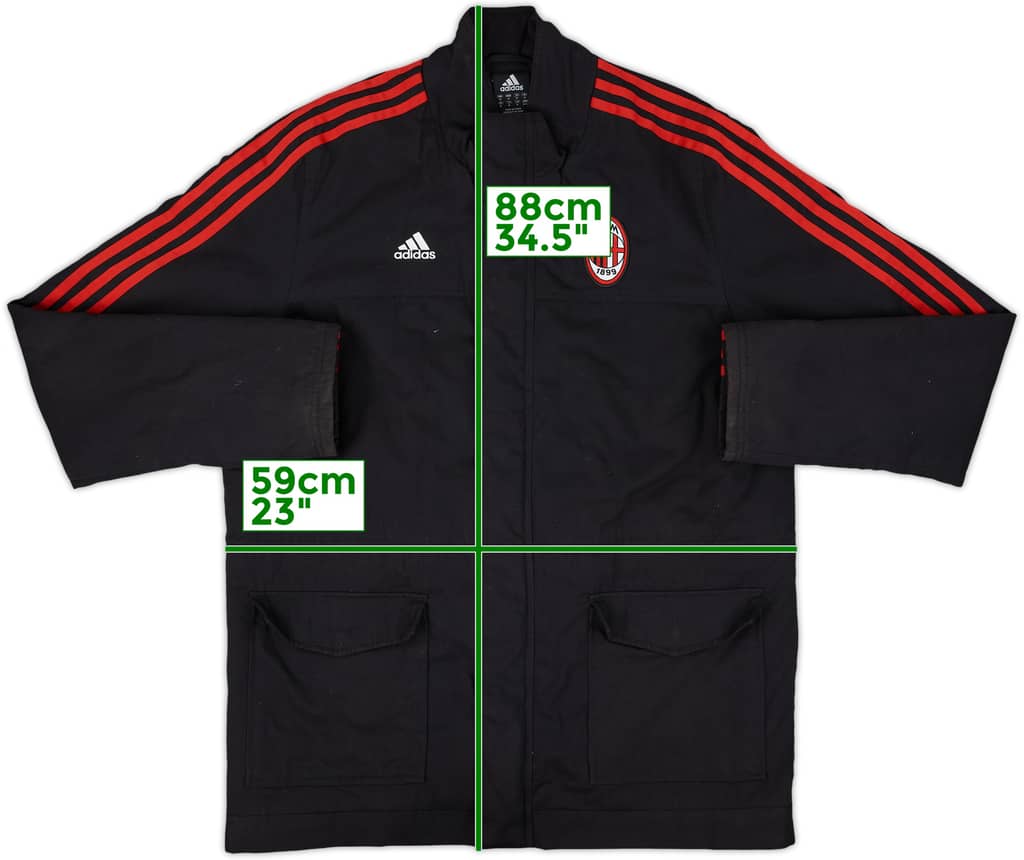 2008-09 AC Milan adidas Track Jacket - 8/10 - (M)