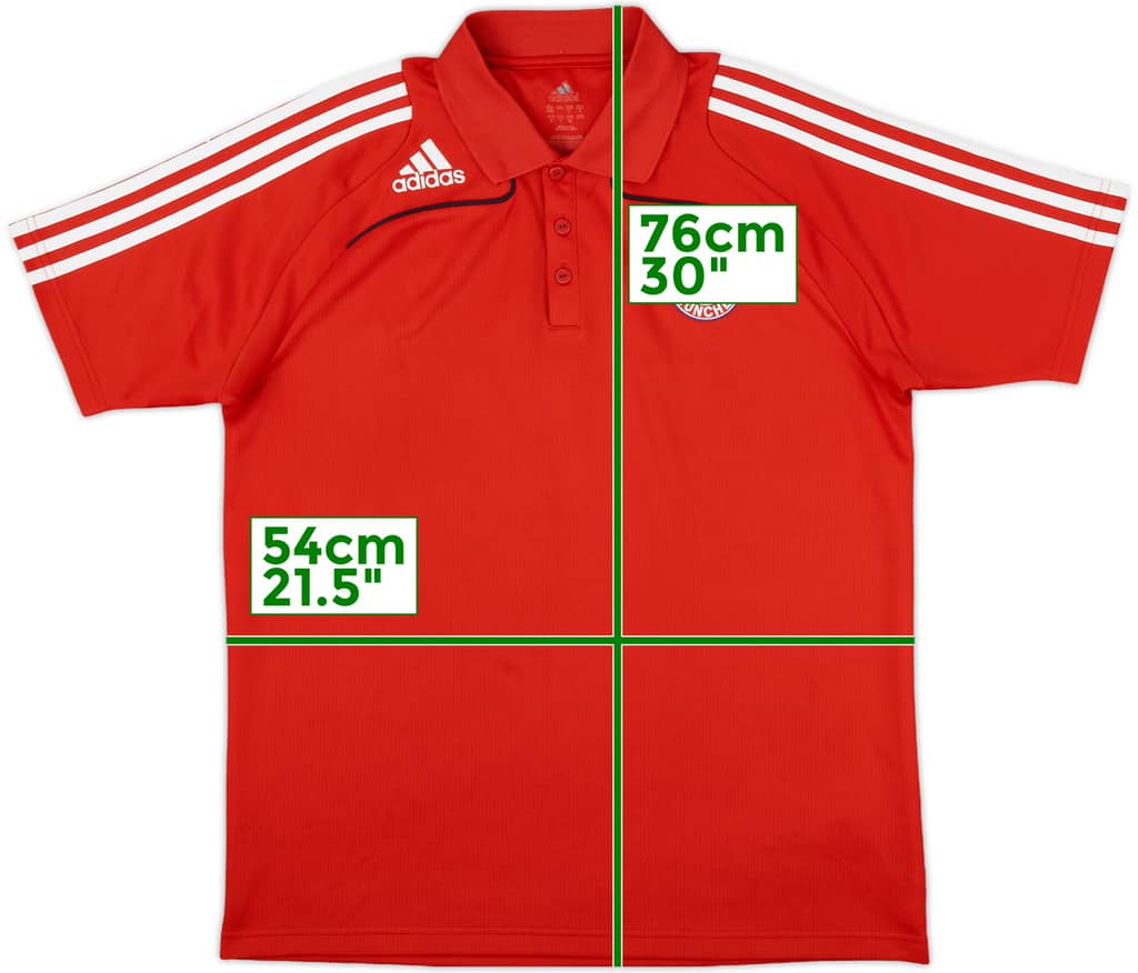 2008-09 Bayern Munich adidas Polo Shirt - 8/10 - (L/XL)
