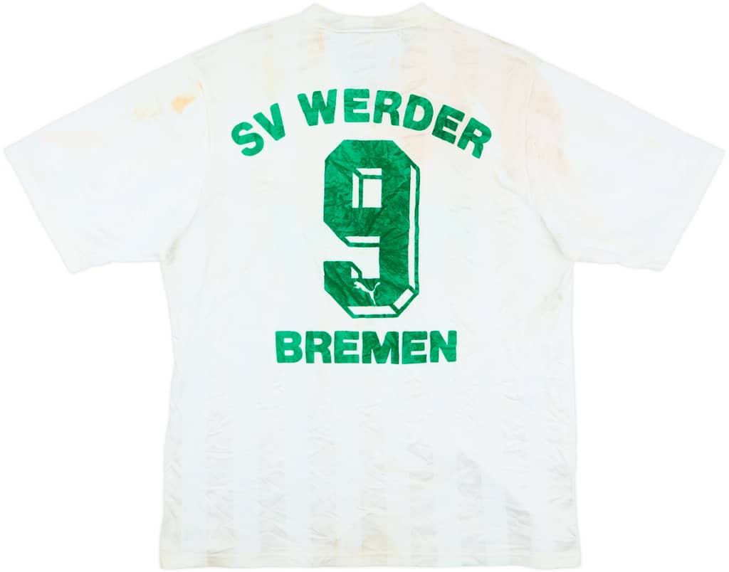 1990-92 Werder Bremen Match Issue Home Shirt #9