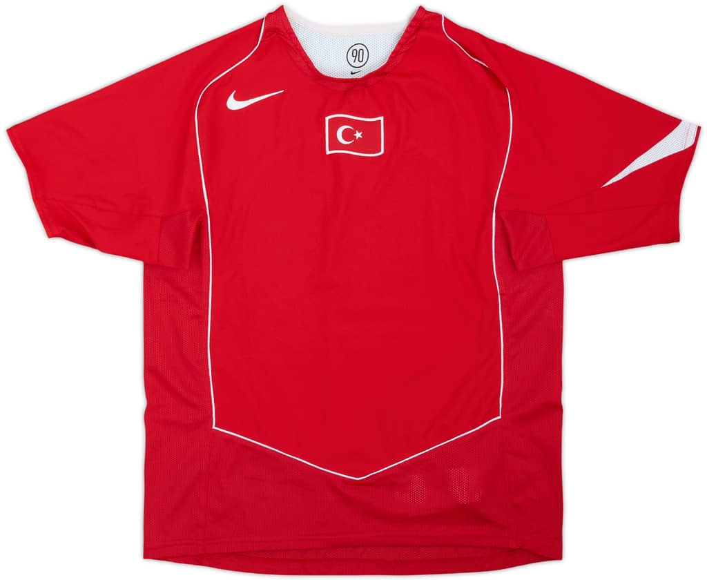 2004-06 Turkey Home Shirt - 8/10 - (XL.Boys)