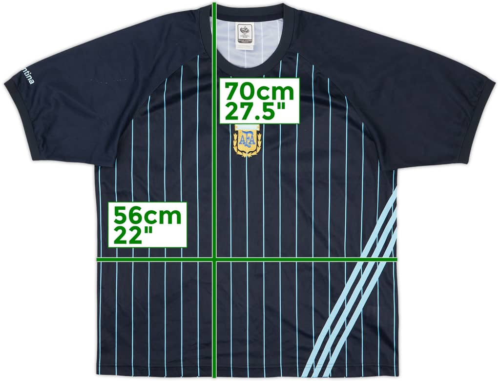 2006 Argentina adidas World Cup Leisure Shirt - 8/10 - (L)