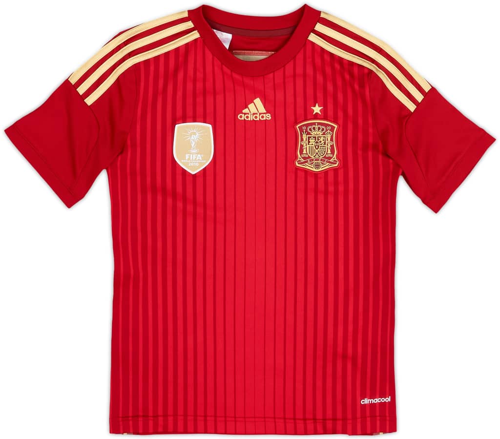 2013-15 Spain Home Shirt - 9/10 - (M.Boys)