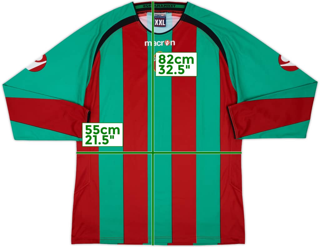 2005-06 Ternana Home L/S Shirt - 9/10 - (XXL)