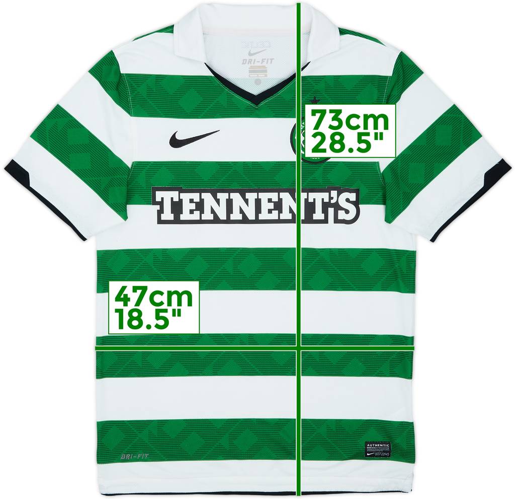 2010-12 Celtic Home Shirt - 9/10 - (S)