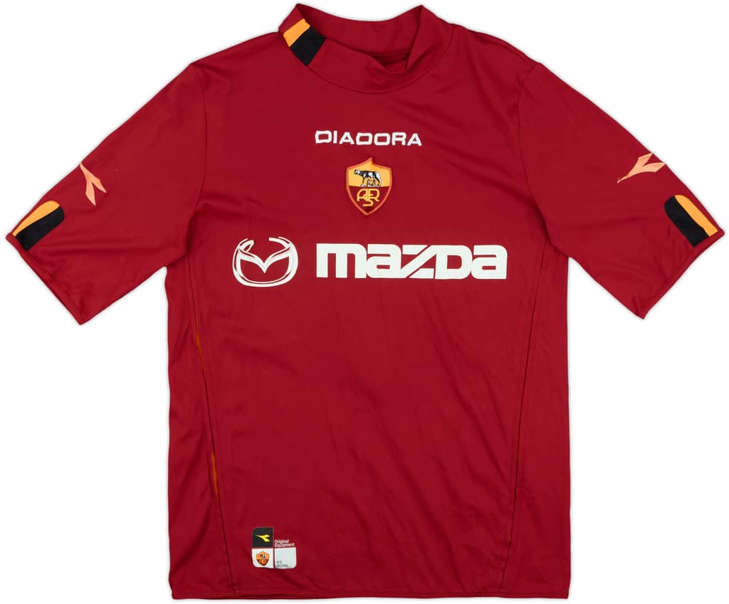 2003-04 Roma Match Issue Home Shirt #7