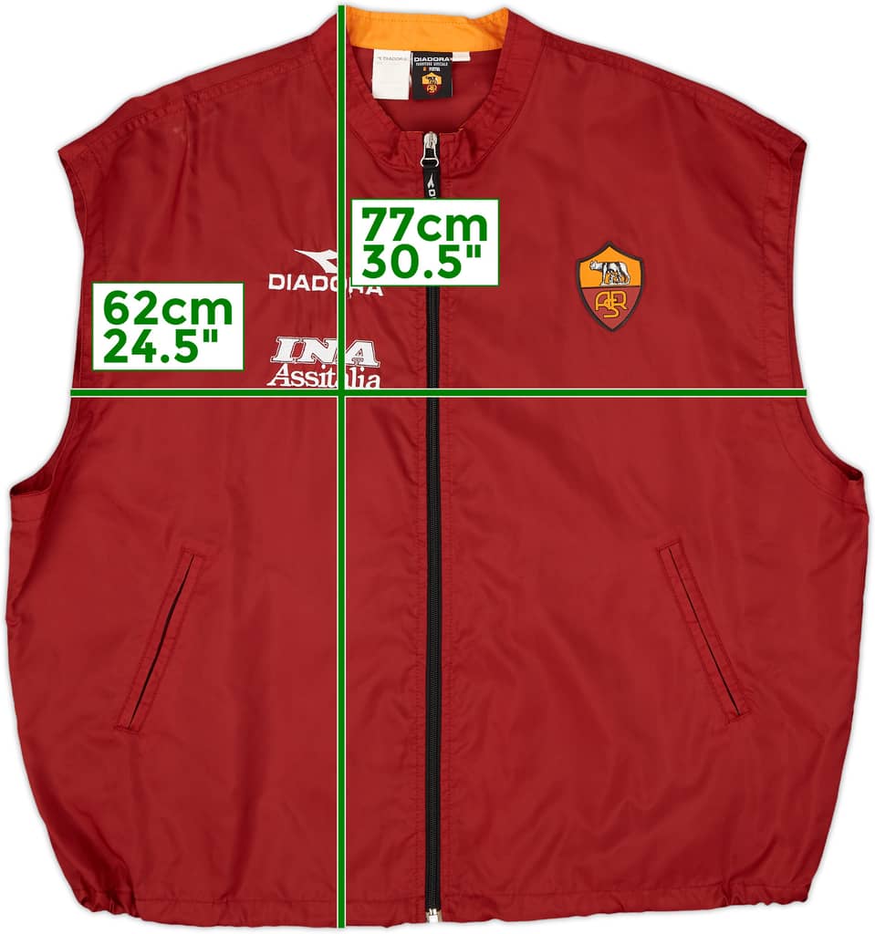 1998-99 Roma Diadora Gilet - 4/10 - (XL)
