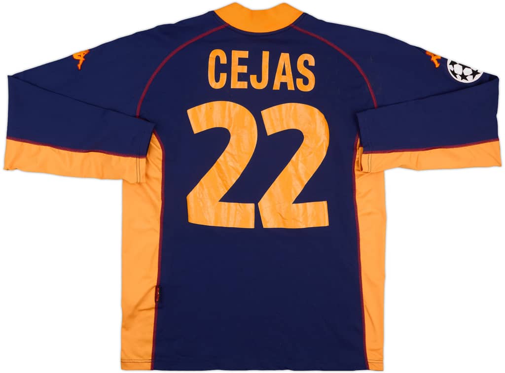 2001-02 Roma Player Issue Champions League GK Shirt Cejas #22 - 5/10 - (3XL)