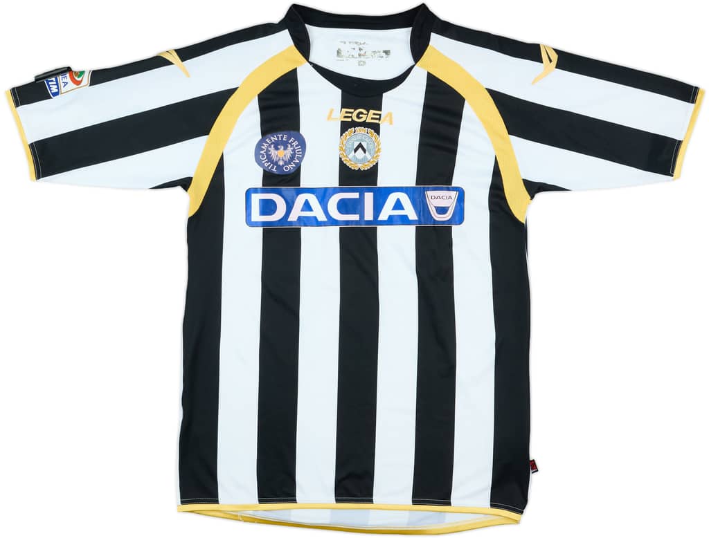 2010-11 Udinese Match Issue Signed Home Shirt Inler #88
