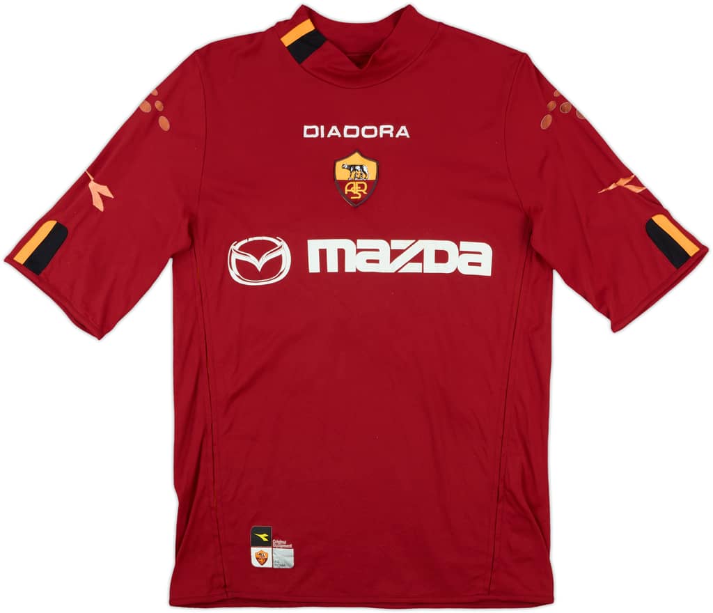 2003-04 Roma Match Issue Home Shirt #14