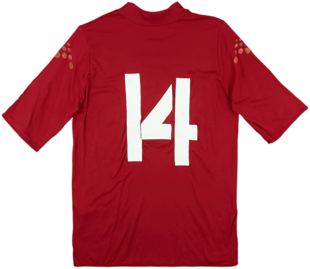 2003-04 Roma Match Issue Home Shirt #14
