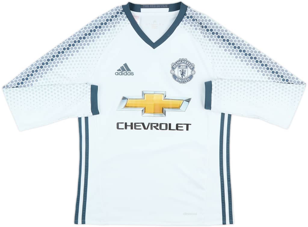 2016-17 Manchester United Third L/S Shirt - 7/10 - (L.Boys)