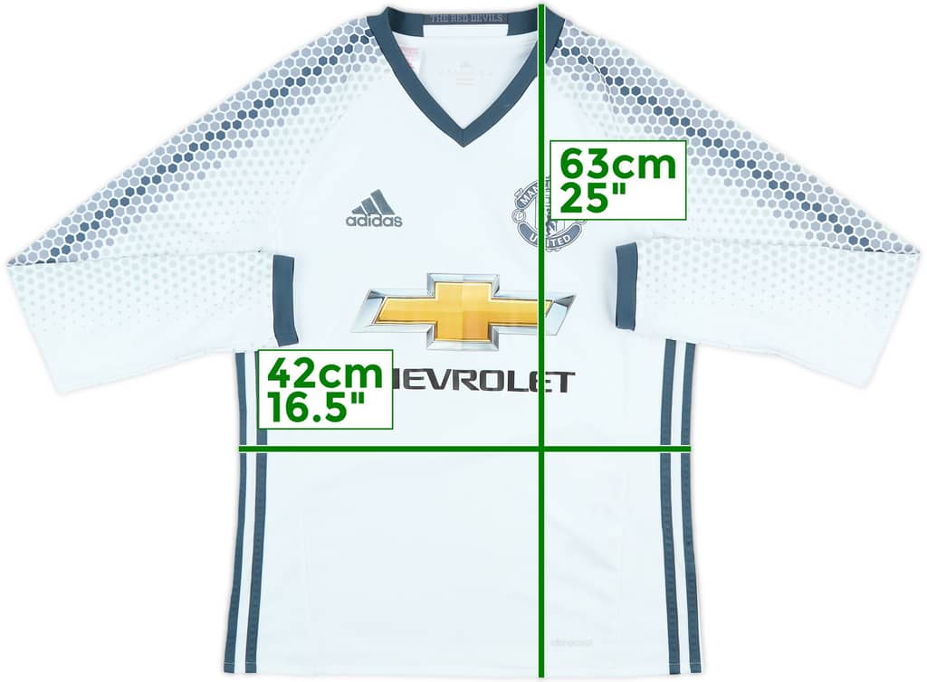 2016-17 Manchester United Third L/S Shirt - 7/10 - (L.Boys)