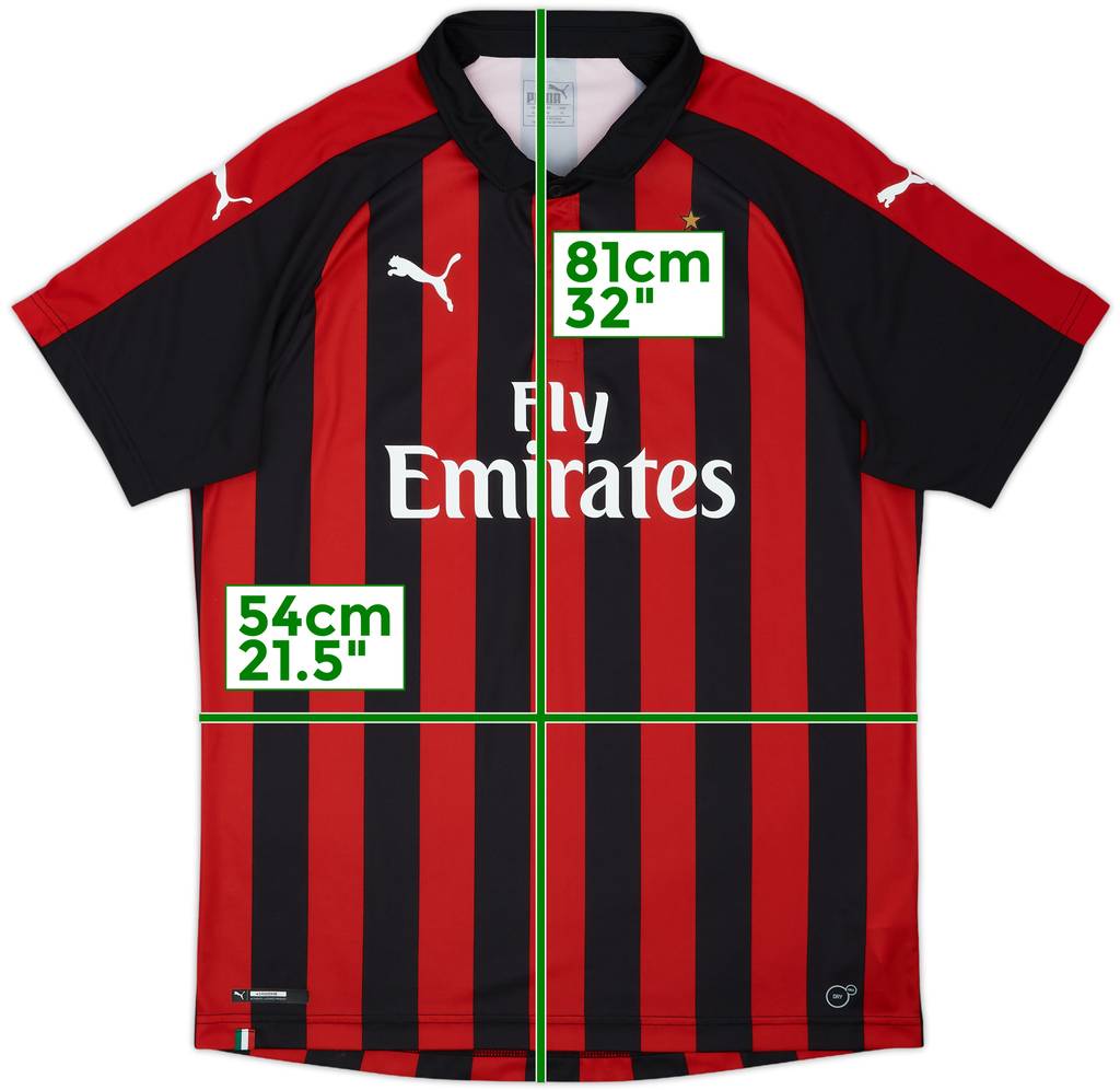 2018-19 AC Milan Home Shirt - 10/10 - (XL)
