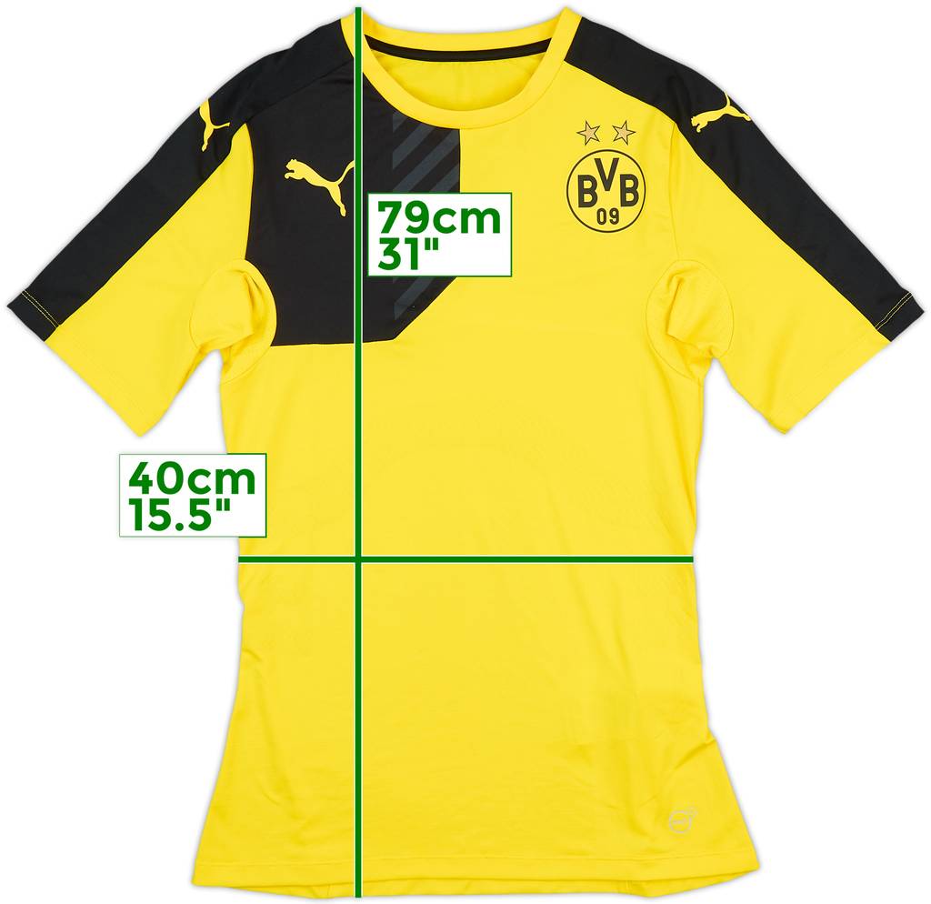 2014-15 Borussia Dortmund Player Issue Puma (PWR ACTV) Training Shirt - 10/10 - (M)