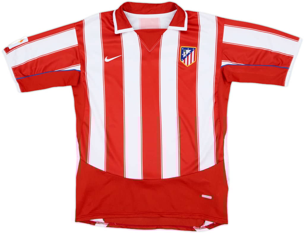 2003-04 Atletico Madrid Home Shirt - 8/10 - (M)