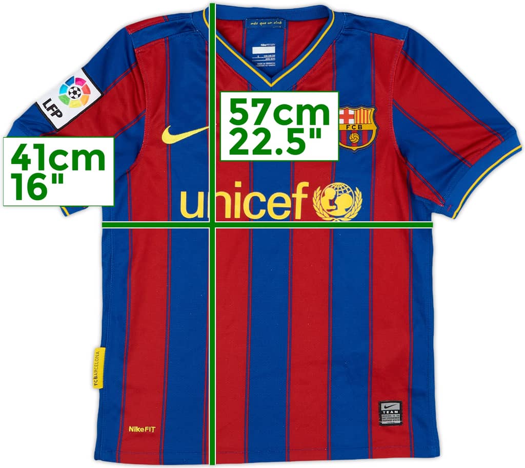 2009-10 Barcelona Home Shirt - 9/10 - (S.Boys)