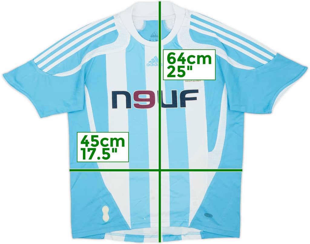 2007-08 Olympique Marseille Away Shirt - 7/10 - (XL.Boys)