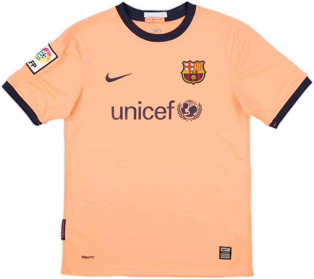 2009-10 Barcelona Away Shirt - 8/10 - (L.Boys)