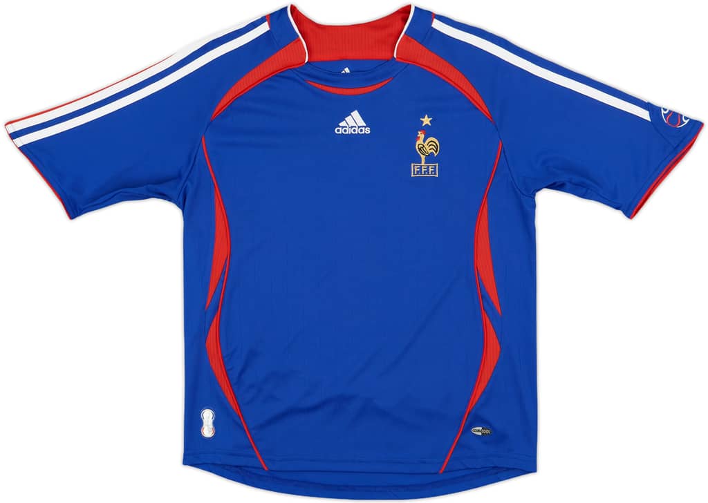 2006-07 France Home Shirt - 10/10 - (M.Boys)