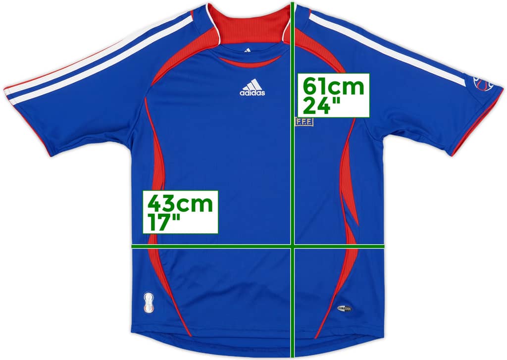 2006-07 France Home Shirt - 10/10 - (M.Boys)