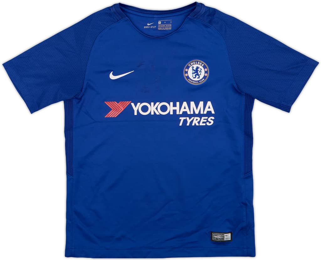 2017-18 Chelsea Home Shirt - 7/10 - (M.Boys)