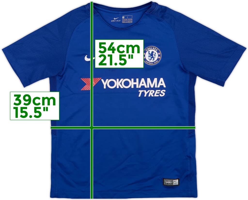 2017-18 Chelsea Home Shirt - 7/10 - (M.Boys)