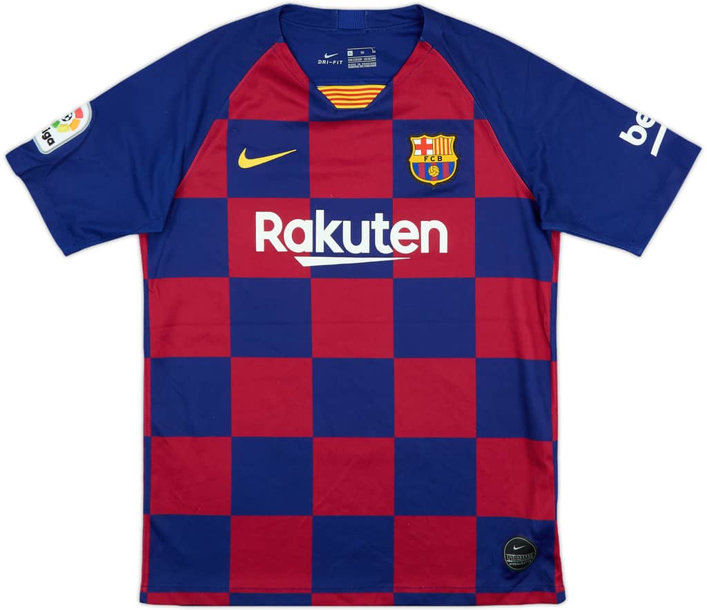 2019-20 Barcelona Home Shirt - 7/10 - (XL.Boys)