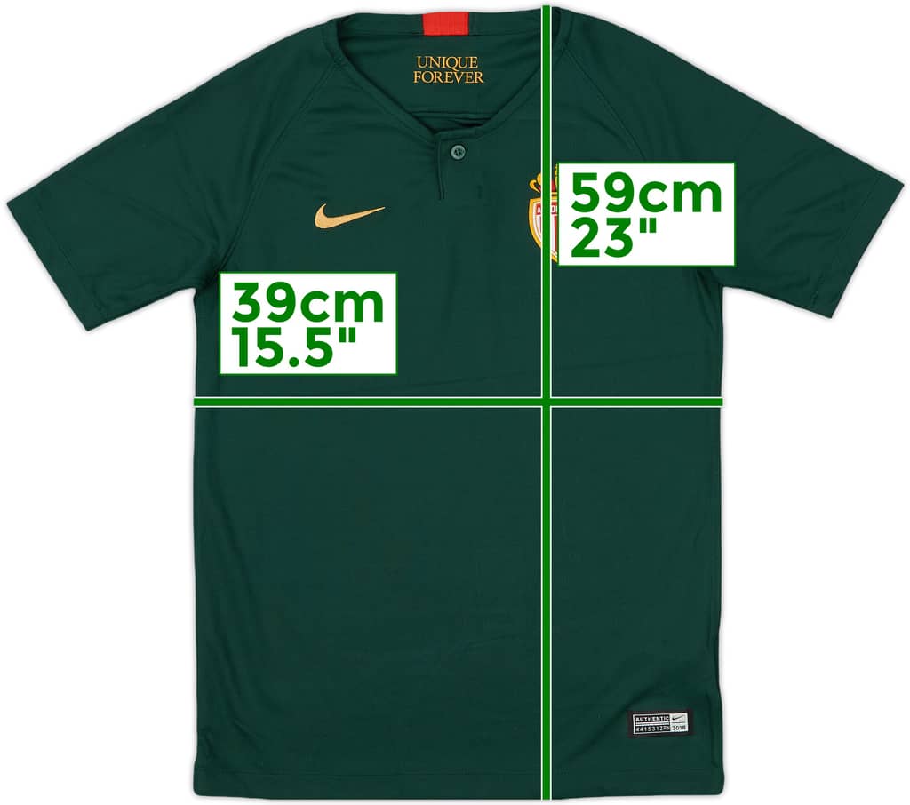 2018-19 Monaco Away Shirt - 10/10 - (M.Boys)