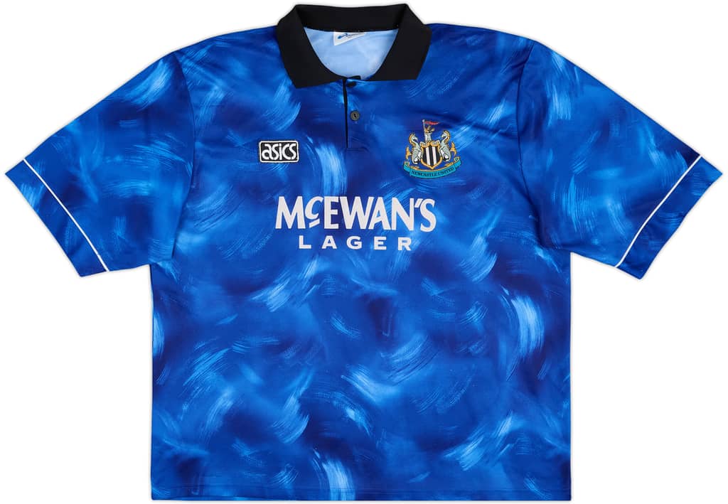 1993-95 Newcastle Camiseta de visitante Albert #27 - 8/10 - (XXL)