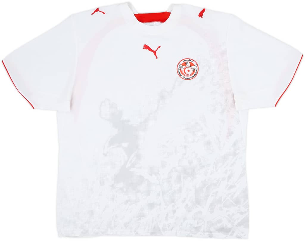 2006-07 Tunisia Home Shirt - 8/10 - (XL)