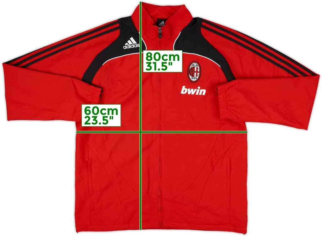 2008-09 AC Milan adidas Track Jacket - 8/10 - (L/XL)