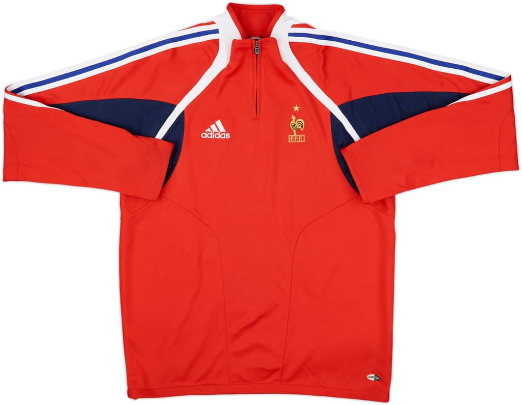 2004-06 France adidas 1/4 Zip Drill Top - 7/10 - (L)