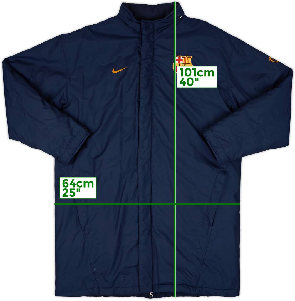 2003-04 Barcelona Nike Padded Bench Coat - 8/10 - (L)