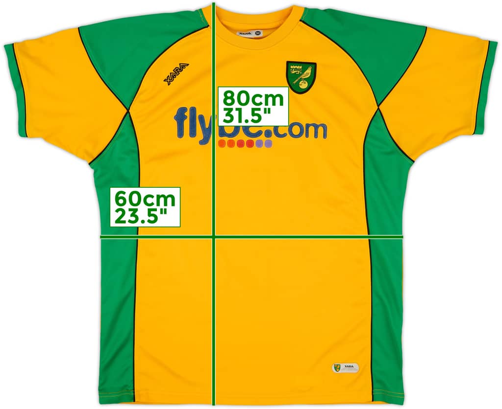 2006-08 Norwich Home Shirt - 7/10 - (3XL)