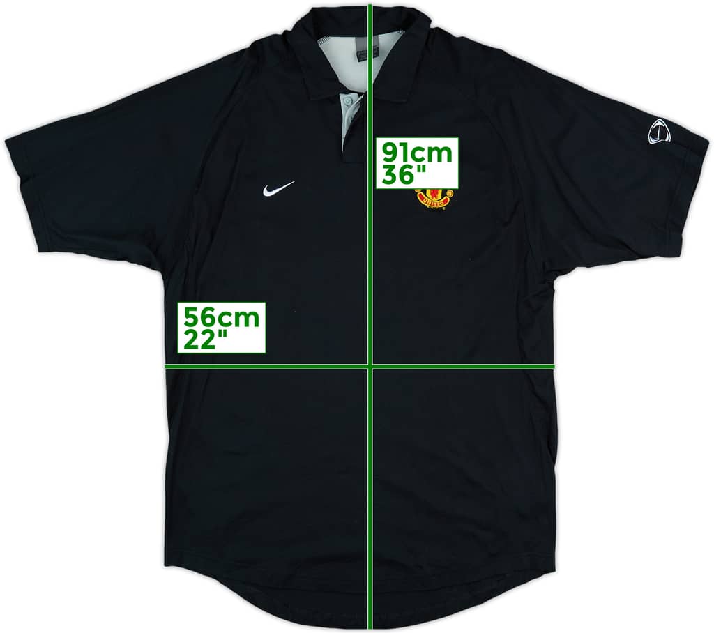 2003-04 Manchester United Nike Polo Shirt - 9/10 - (XXL)