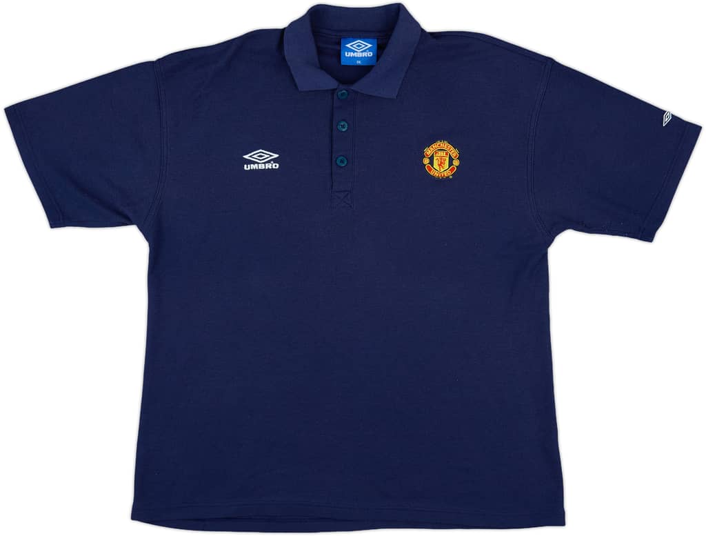 1998-99 Manchester United Umbro Polo Shirt - 9/10 - (XXL)