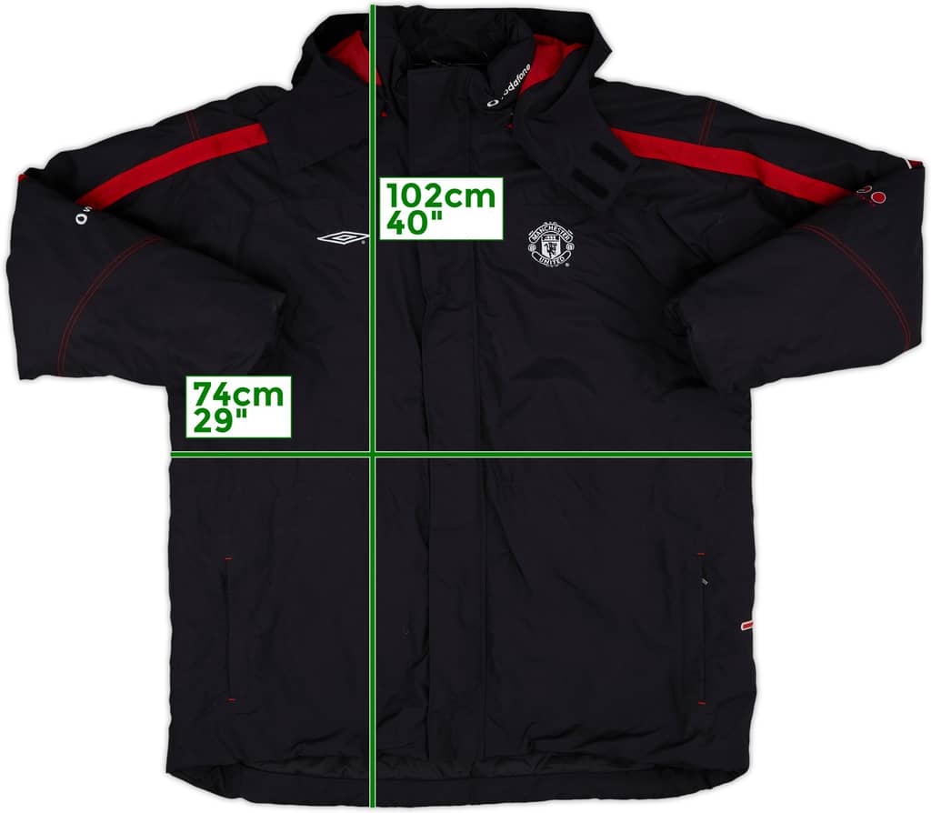 2000-01 Manchester United Umbro Padded Bench Coat - 8/10 - (XXL)