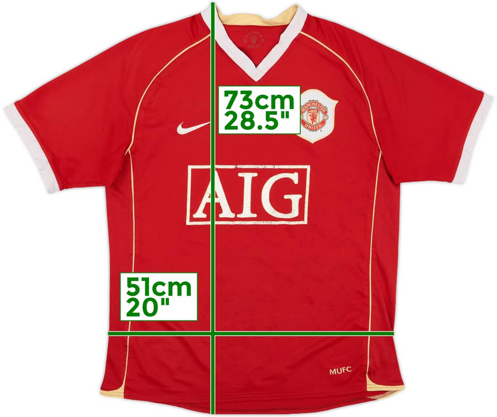 2006-07 Manchester United Home Shirt - 5/10 - (M)