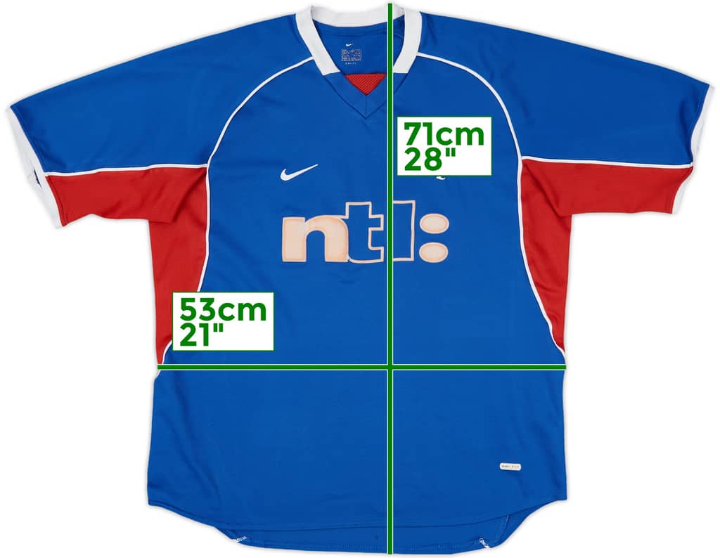 2001-02 Rangers Home Shirt - 6/10 - (L)