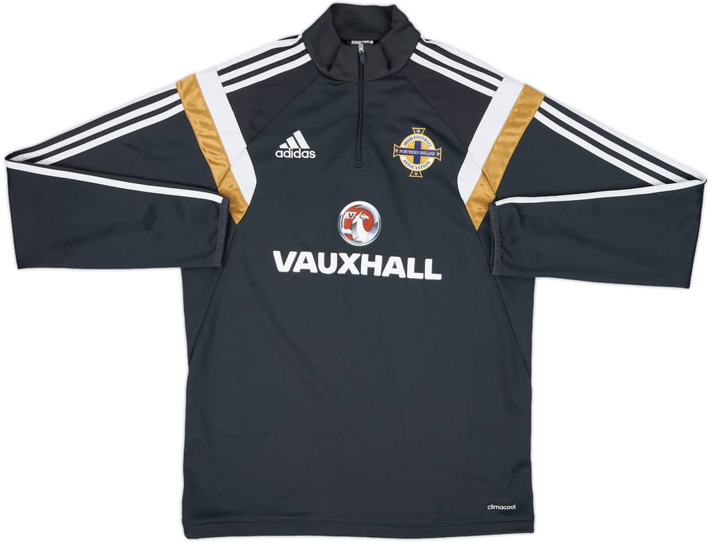 2014-15 Northern Ireland adidas 1/4 Zip Training Top - 8/10 - (M)