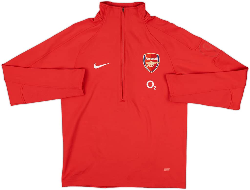 2005-06 Arsenal Nike 1/4 Zip Drill Top - 8/10 - (M)