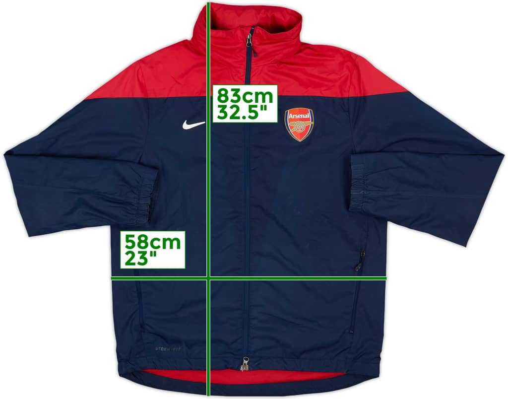 2013-14 Arsenal Nike Hooded Track Jacket - 5/10 - (L)