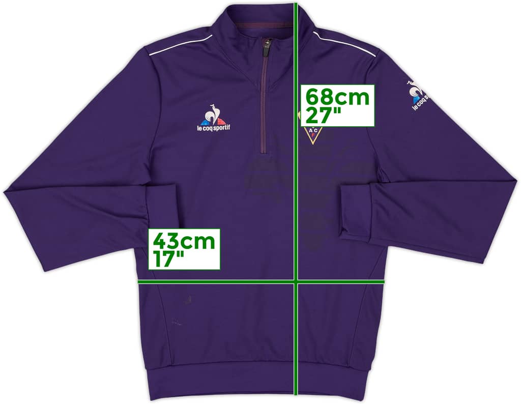 2019-20 Fiorentina Le Coq Sportif 1/4 Track Jacket - 6/10 - (XS)