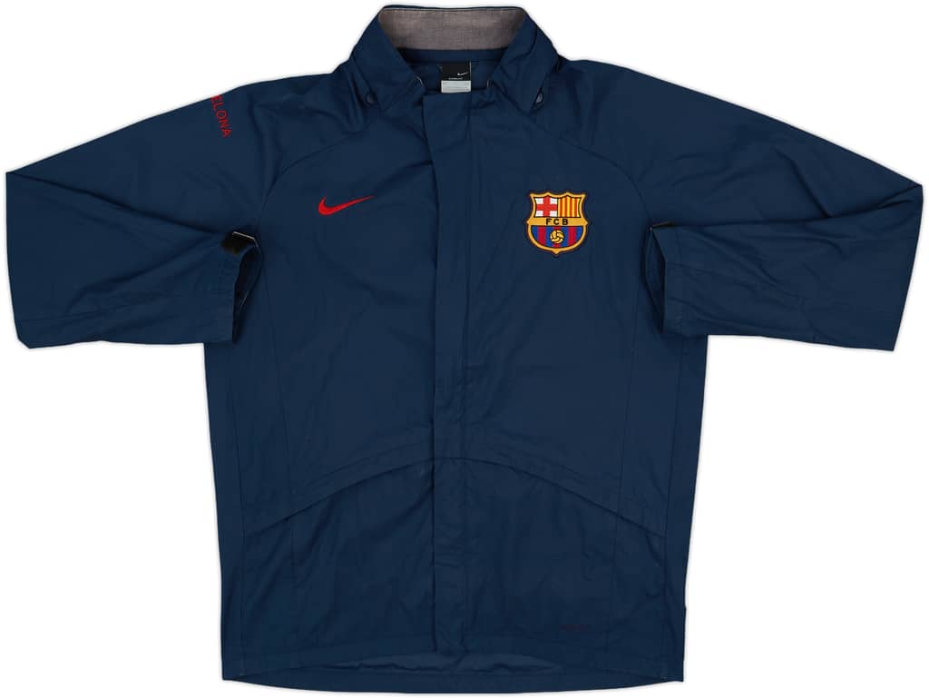 2006-07 Barcelona Nike Hooded Rain Jacket - 8/10 - (S)