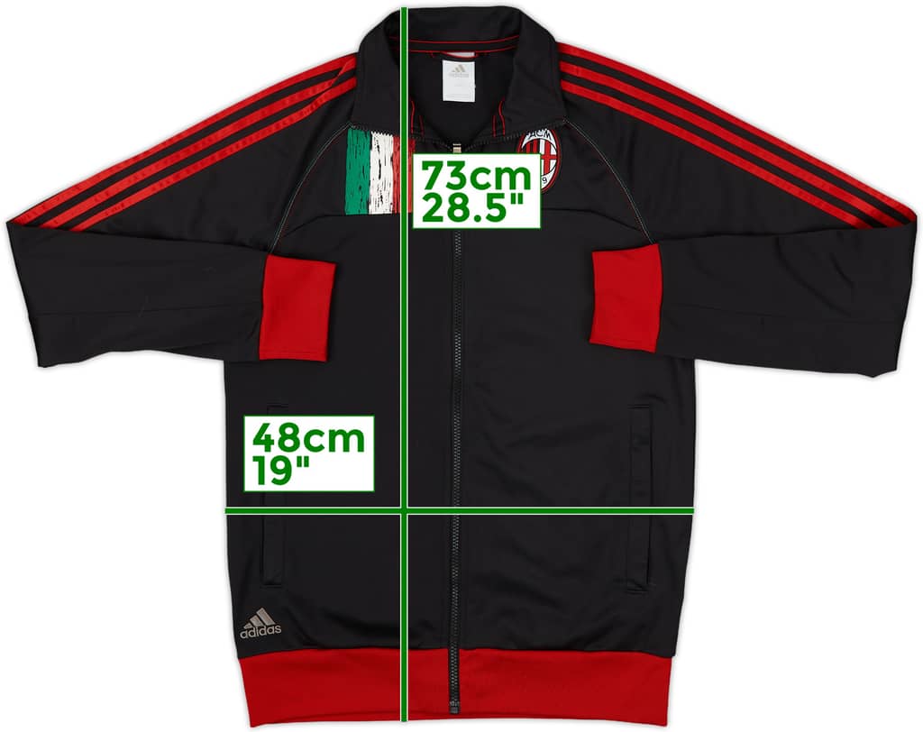 2012-13 AC Milan adidas Track Jacket - 9/10 - (M)