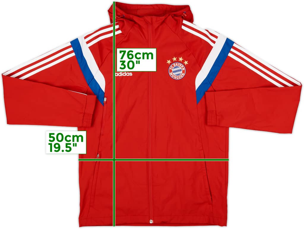 2014-15 Bayern Munich adidas Hooded Track Jacket - 8/10 - (S)