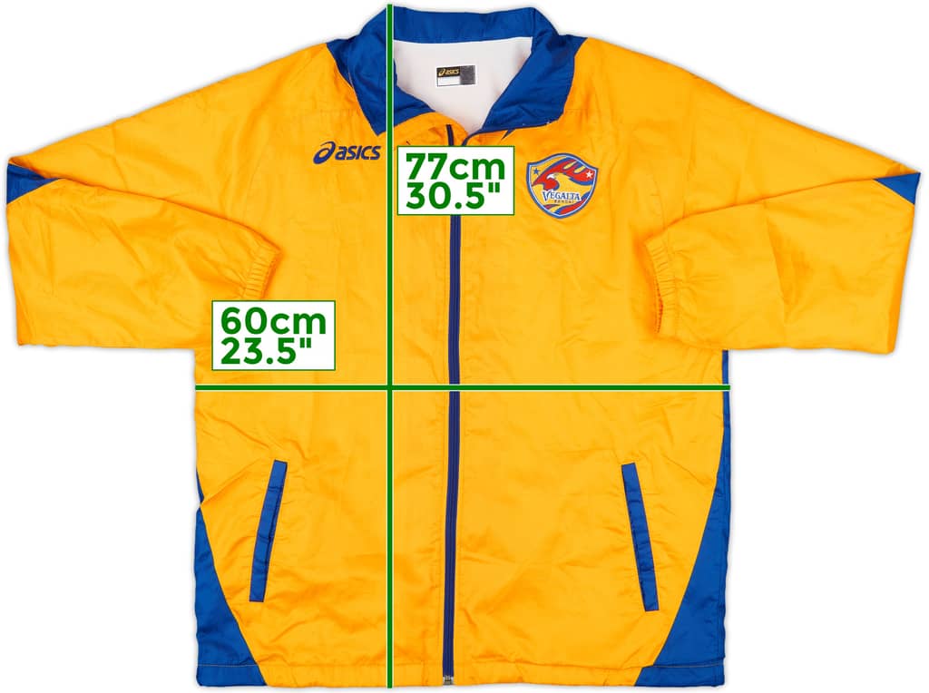 2007-08 Vegalta Sendai Asics Track Jacket - 8/10 - (L)