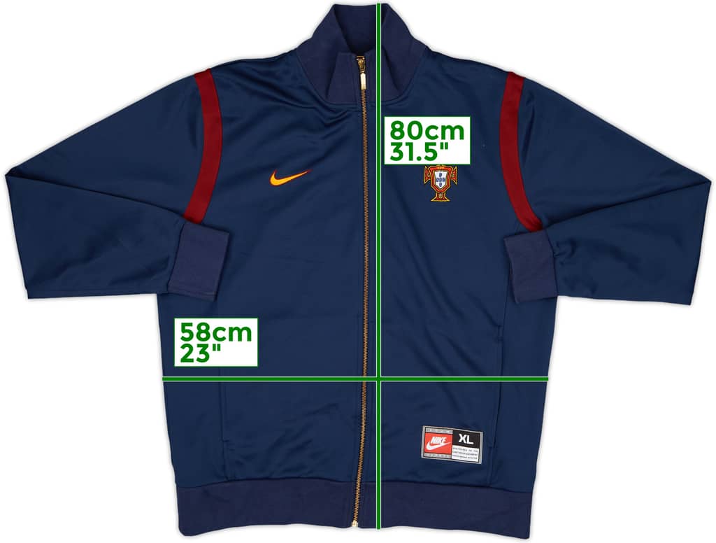 2008-09 Portugal 1998 Retro Nike Track Jacket - 8/10 - (XL)